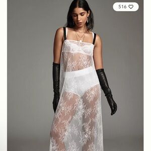 Anthropologie sheer dress